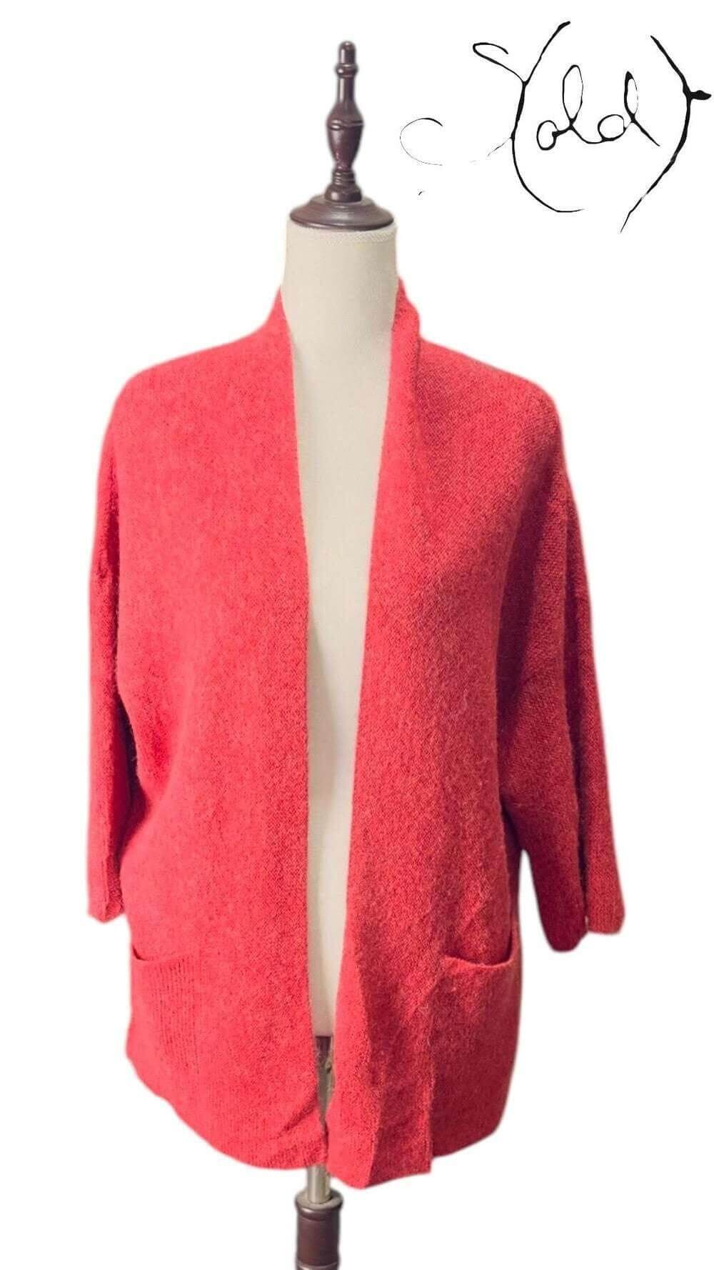 Peruvian Connection Baby Alpaca Cardigan – Heritage Elegance, Interior view | Sold Attire