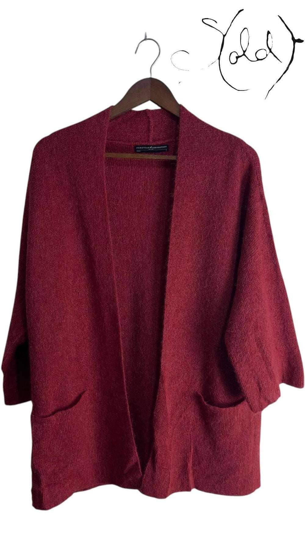 Peruvian Connection Baby Alpaca Cardigan – Heritage Elegance, Authenticated Pre-Owned | Sold Attire