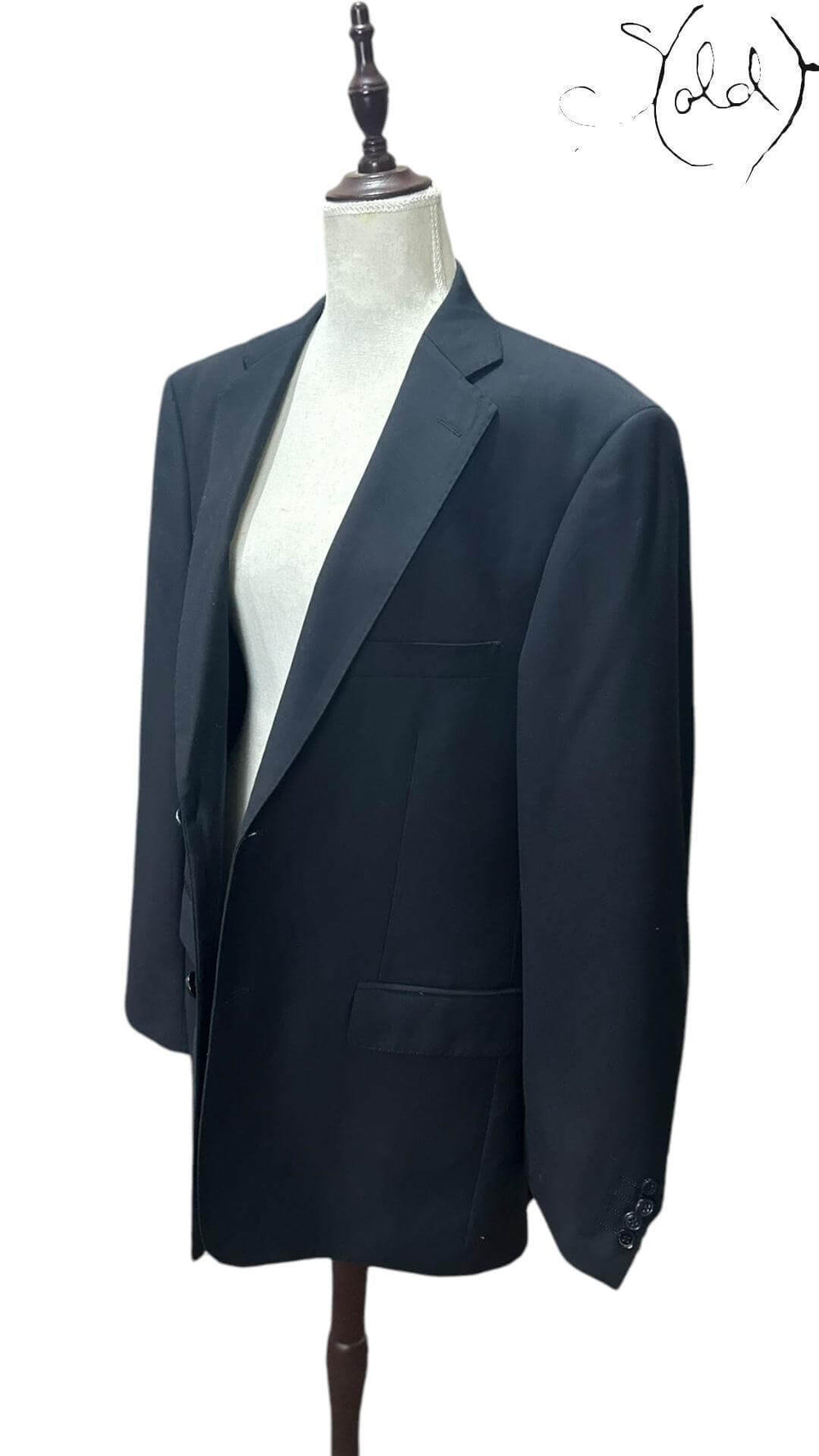 Pierre Balmain Wool Blazer – Vintage French Elegance, Hardware detail | Sold Attire