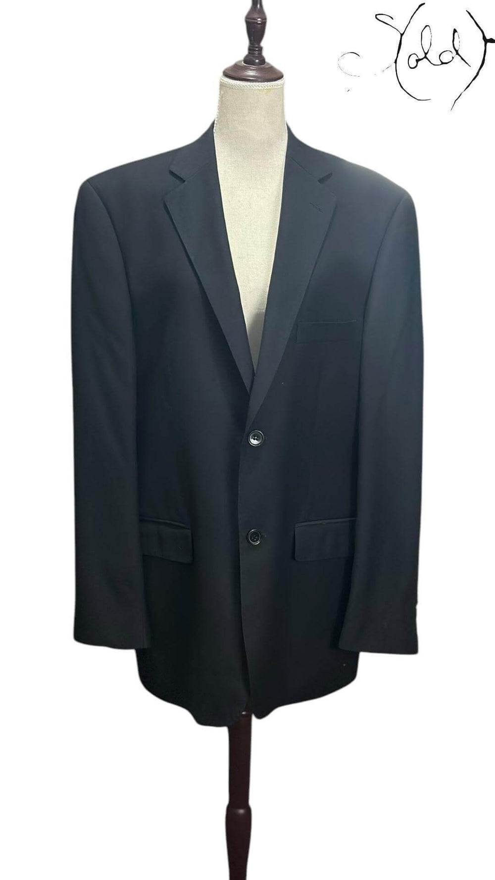 Pierre Balmain Wool Blazer – Vintage French Elegance, Back view | Sold Attire