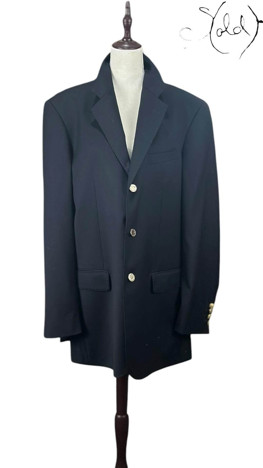 Pierre Cardin Silk-Wool Blazer – Classic Sartorial Perfection, Interior view | Sold Attire