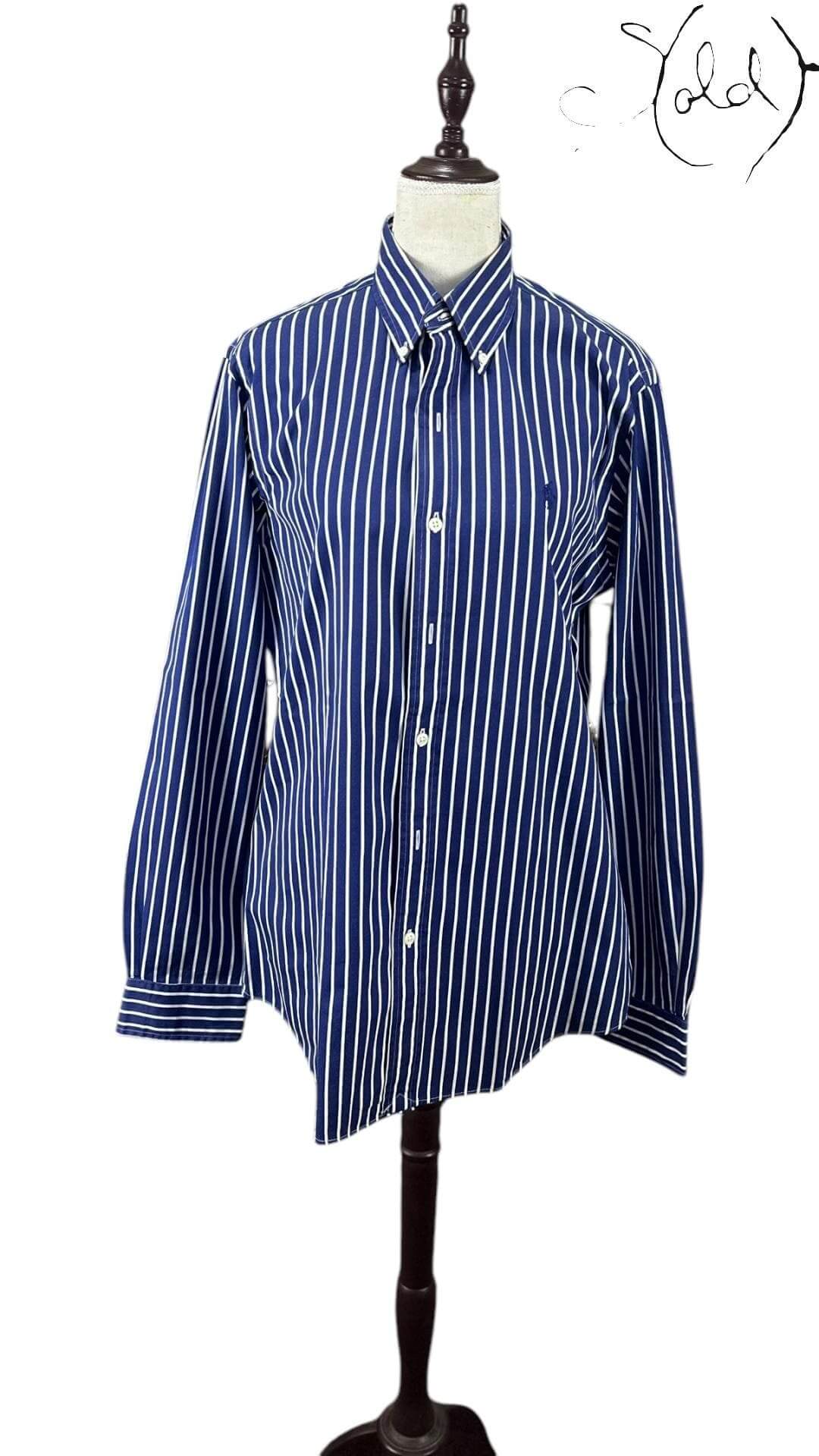 Polo Ralph Lauren Striped Shirt – Oxford Cotton Classic, Detail view | Sold Attire