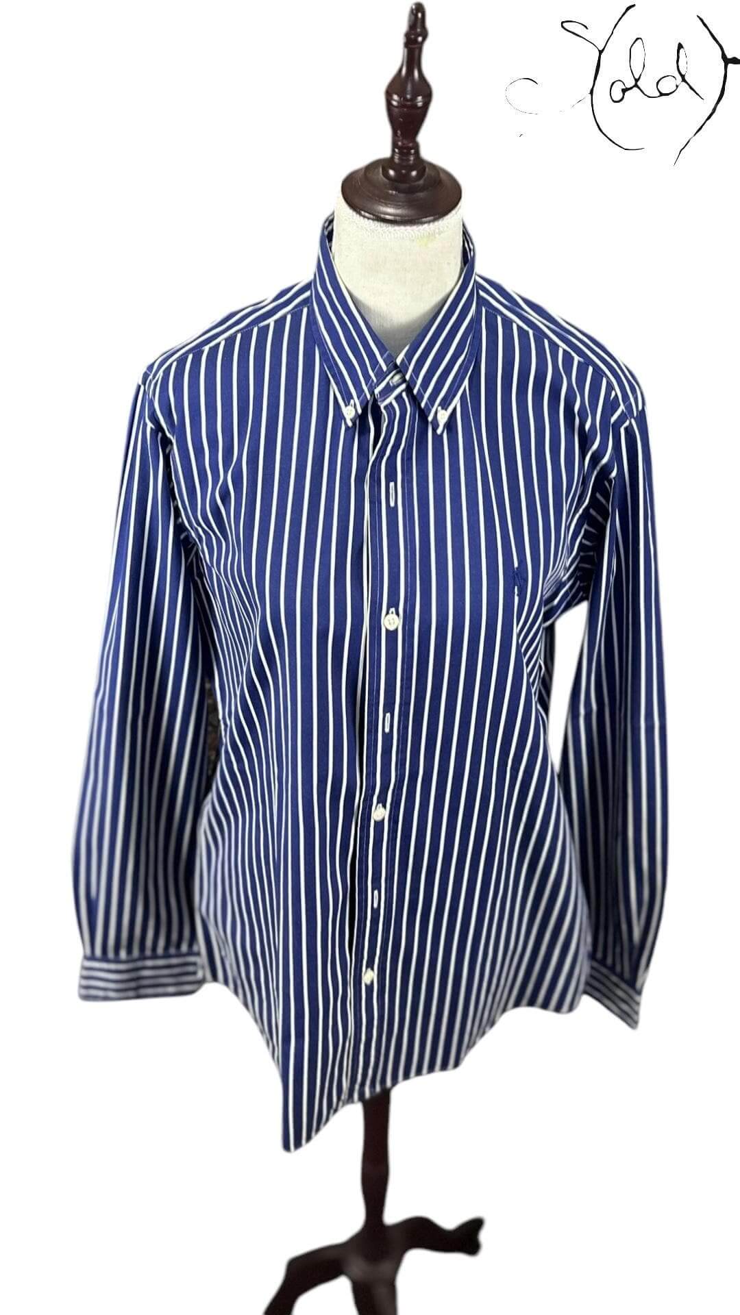 Polo Ralph Lauren Striped Shirt – Oxford Cotton Classic, Interior view | Sold Attire