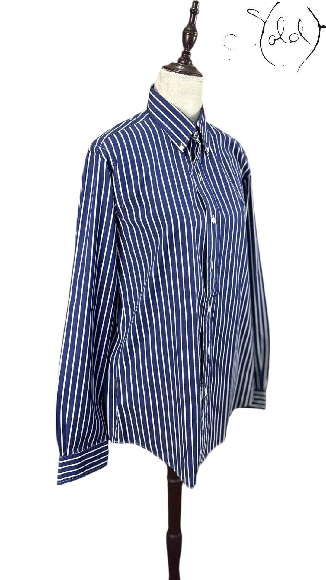 Polo Ralph Lauren Striped Shirt – Oxford Cotton Classic, Back view | Sold Attire