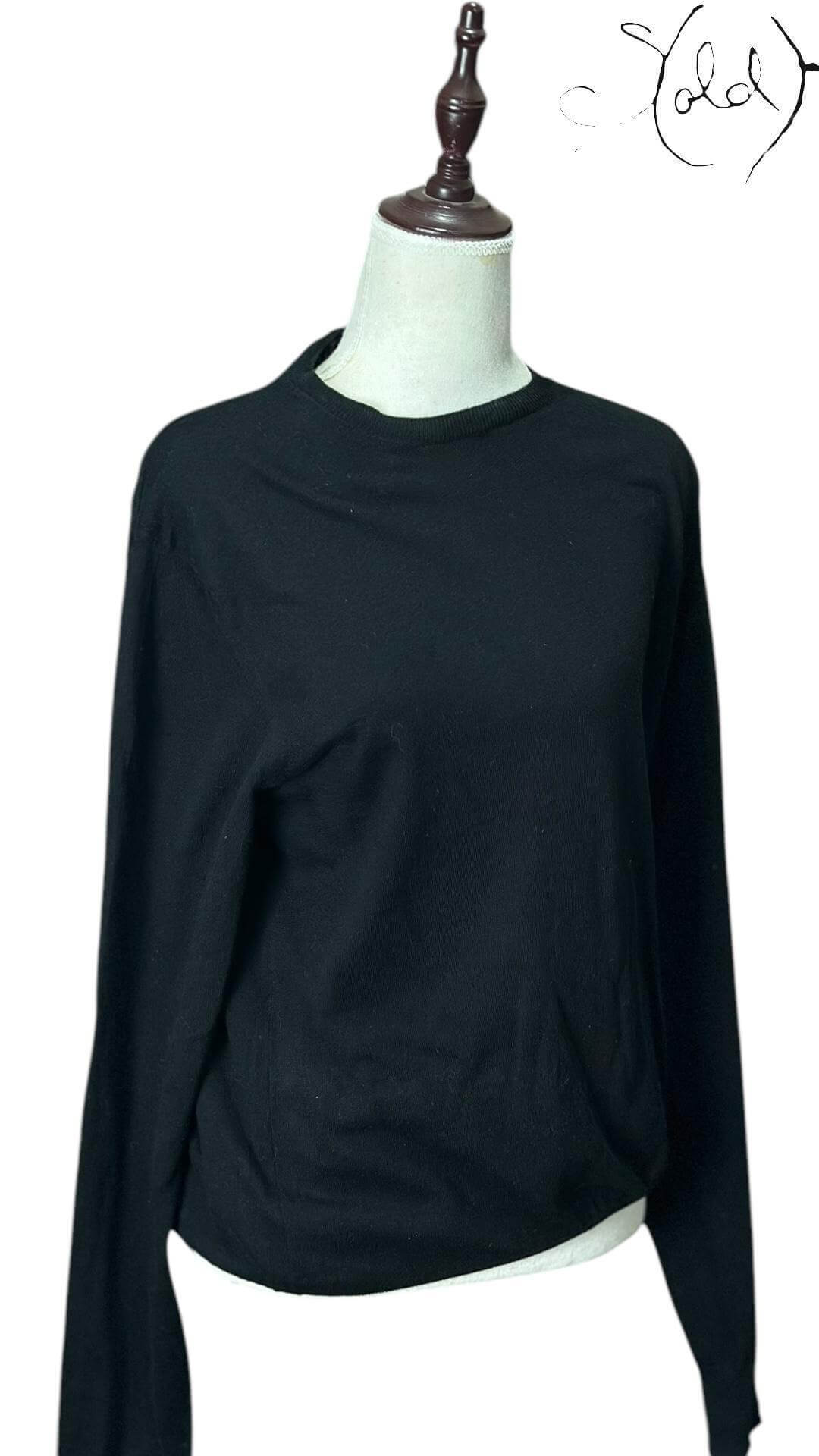 Prada Lightweight Cotton Sweater – Vintage Quiet Luxury, Detail view | Sold Attire
