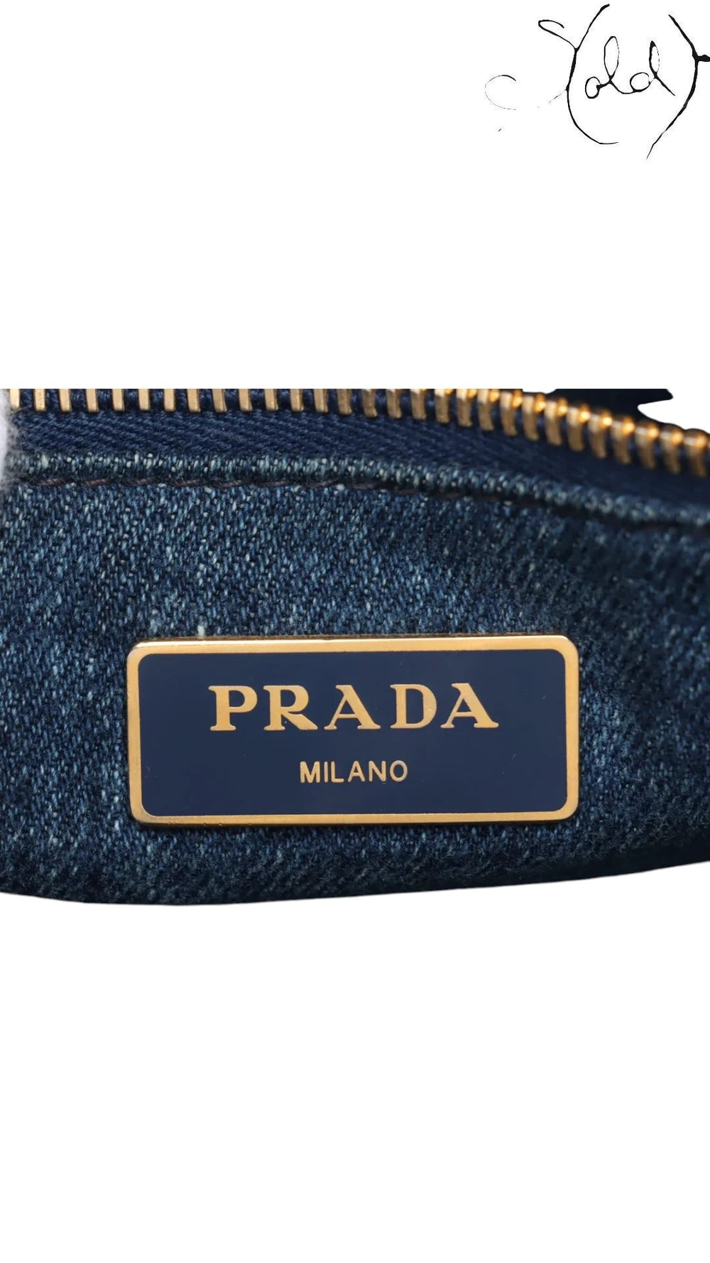 Prada Canapa Denim Logo Satchel Blue GHW 2010s | Sold Attire, Authenticated Pre - Owned | Sold Attire