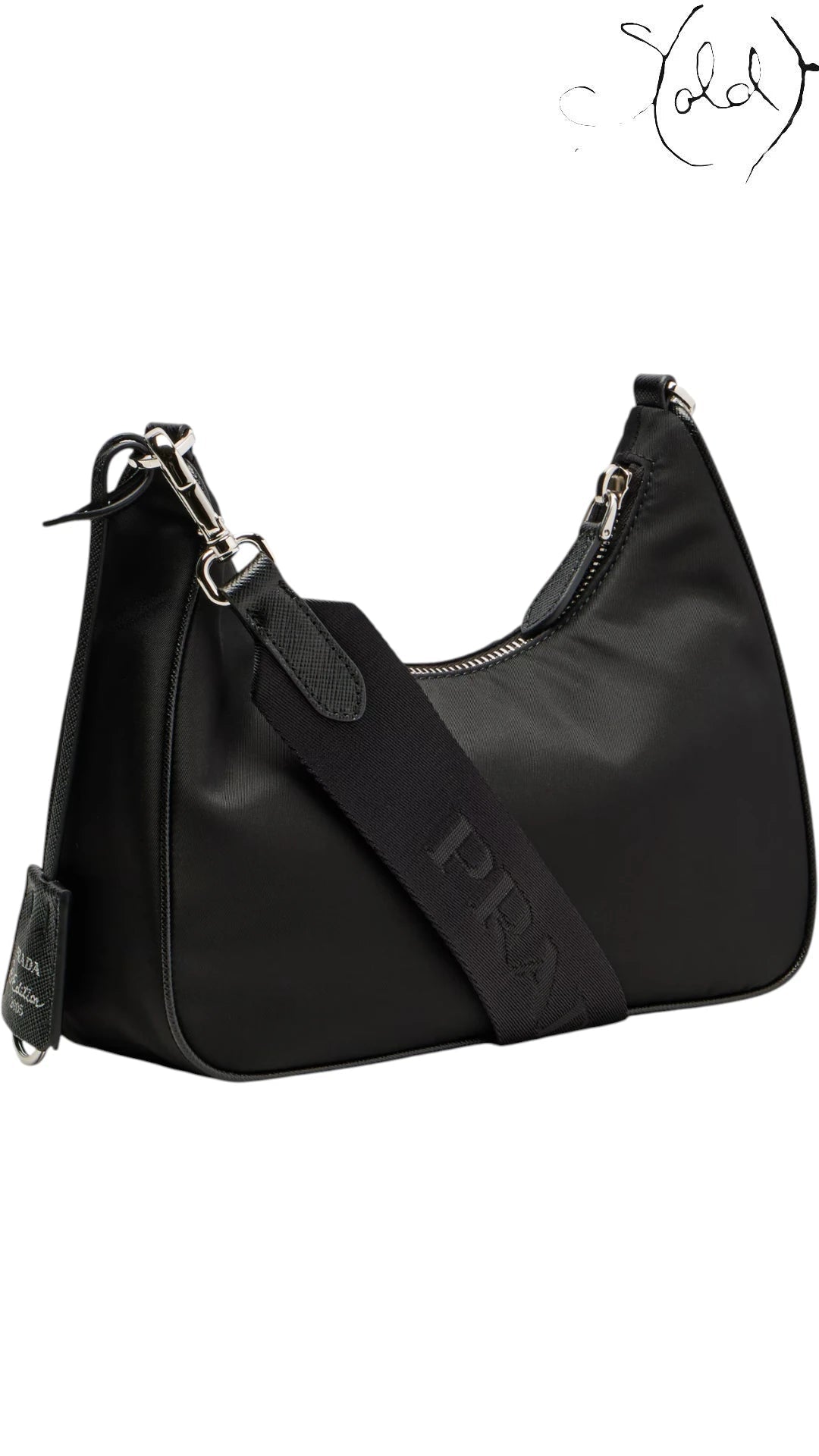Prada Re - Edition 2005 Nylon Shoulder Bag Black, Authenticated Pre - Owned | Sold Attire