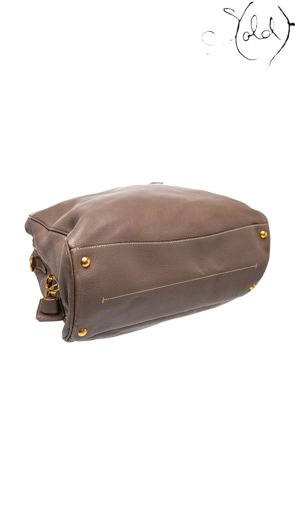 Prada Signature Argilla Cervo leather tote - view 4