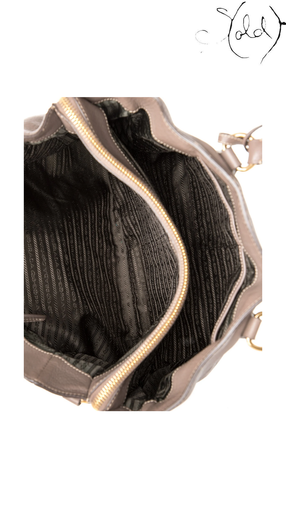 Prada Signature Argilla Cervo leather tote - view 5