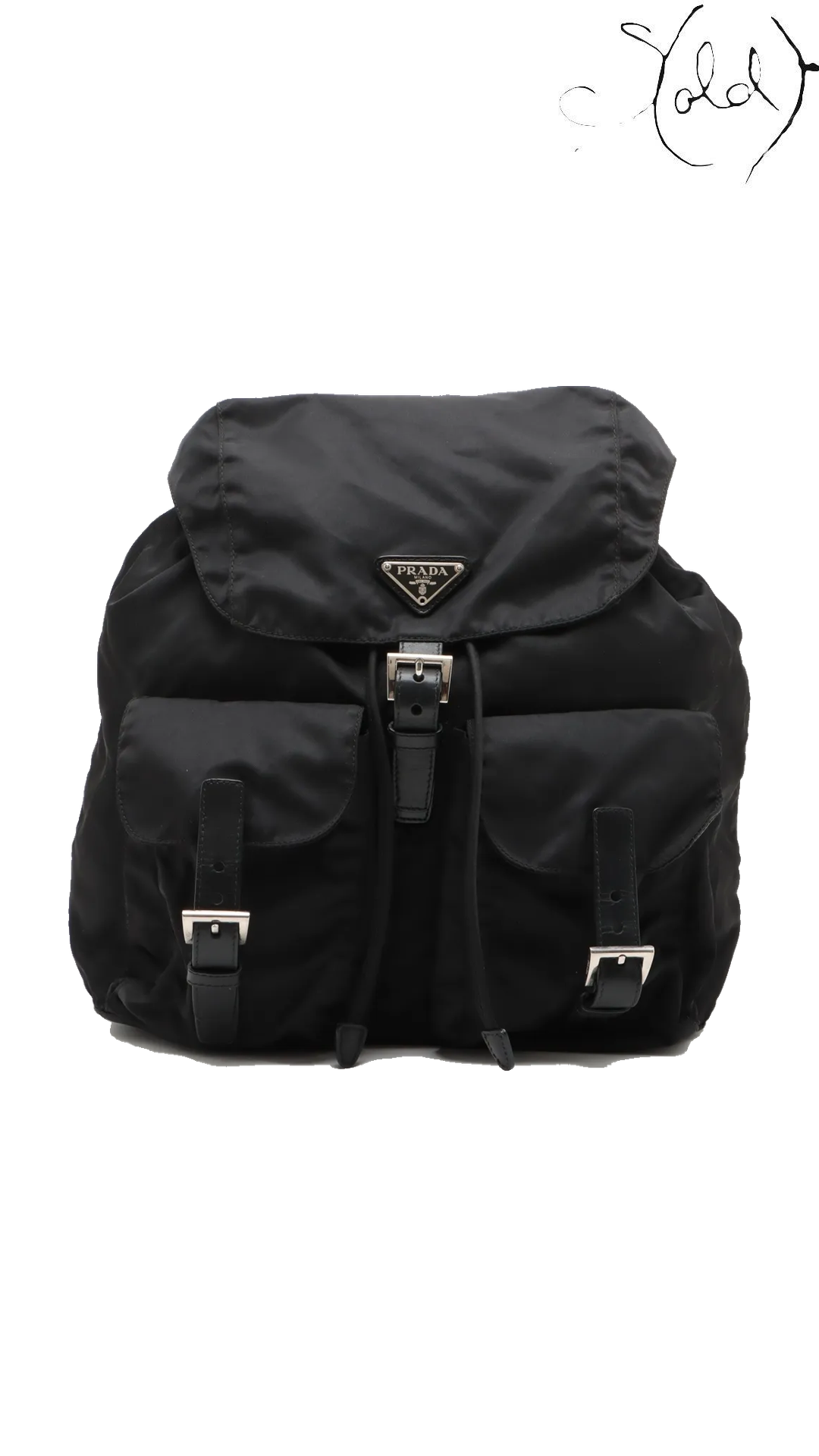 Prada Tessuto black nylon backpack - view 1