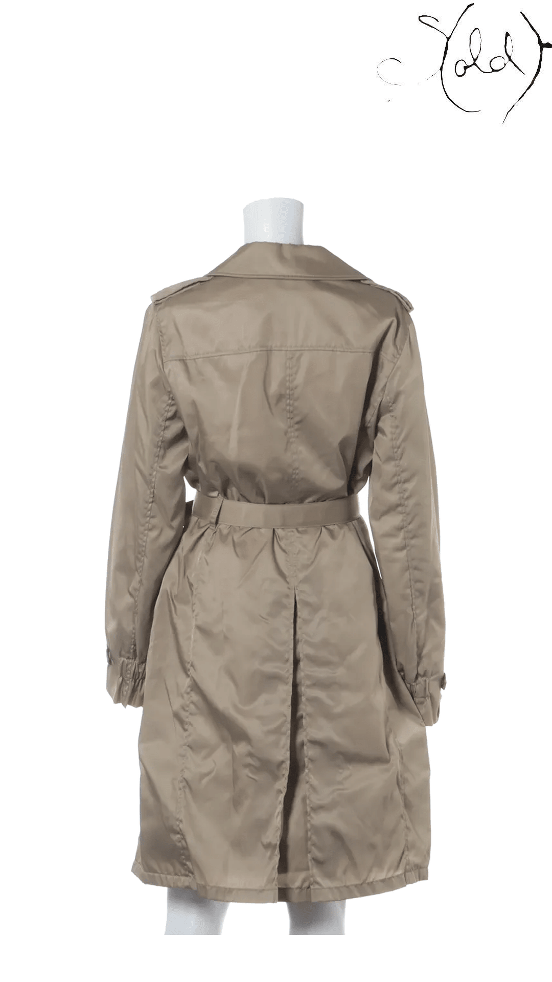 Prada 2007 Nylon Belted Trench Coat Size 44 - view 2