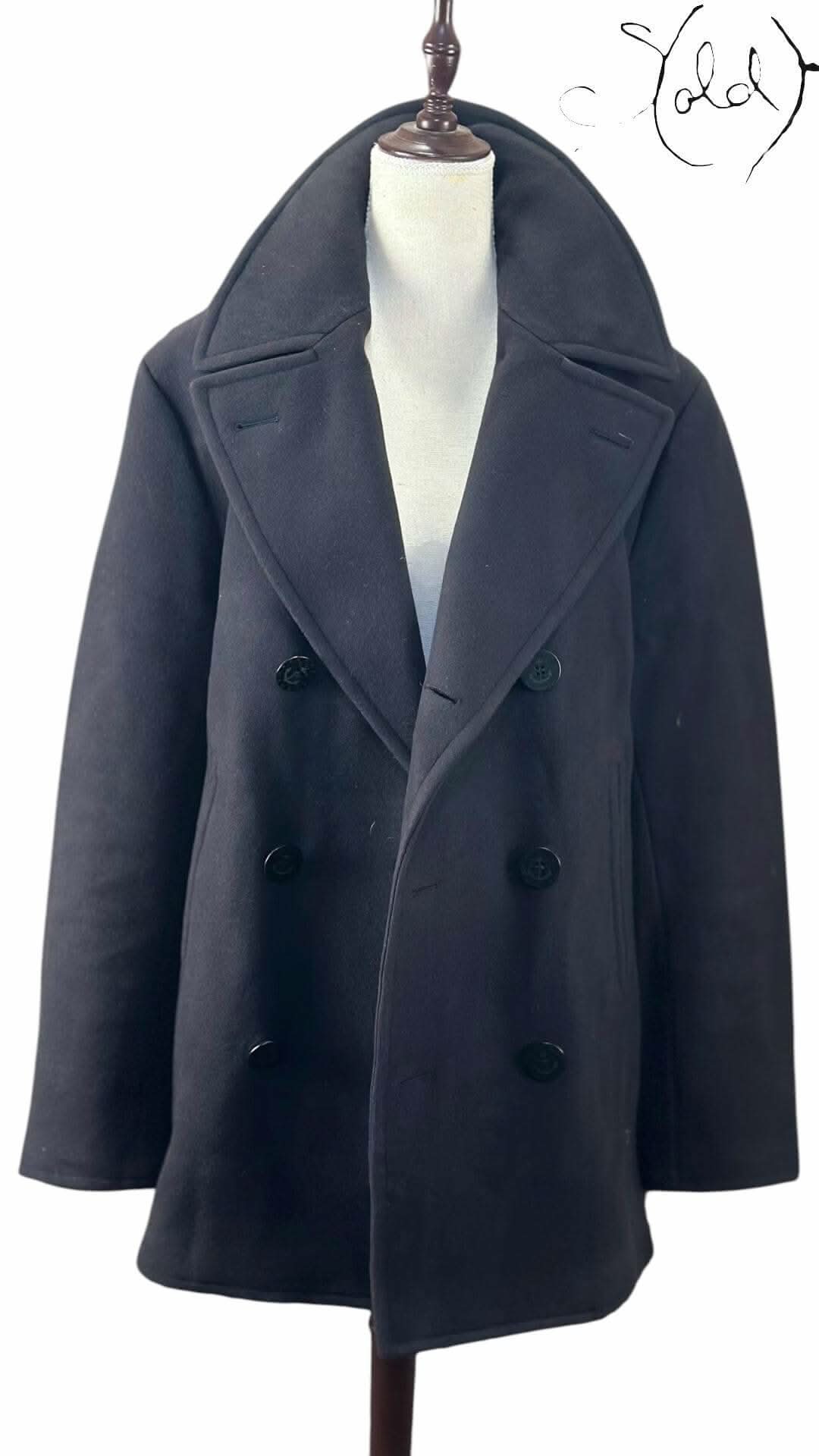 Ralph Lauren Melton Peacoat – Naval Precision | Sold Attire