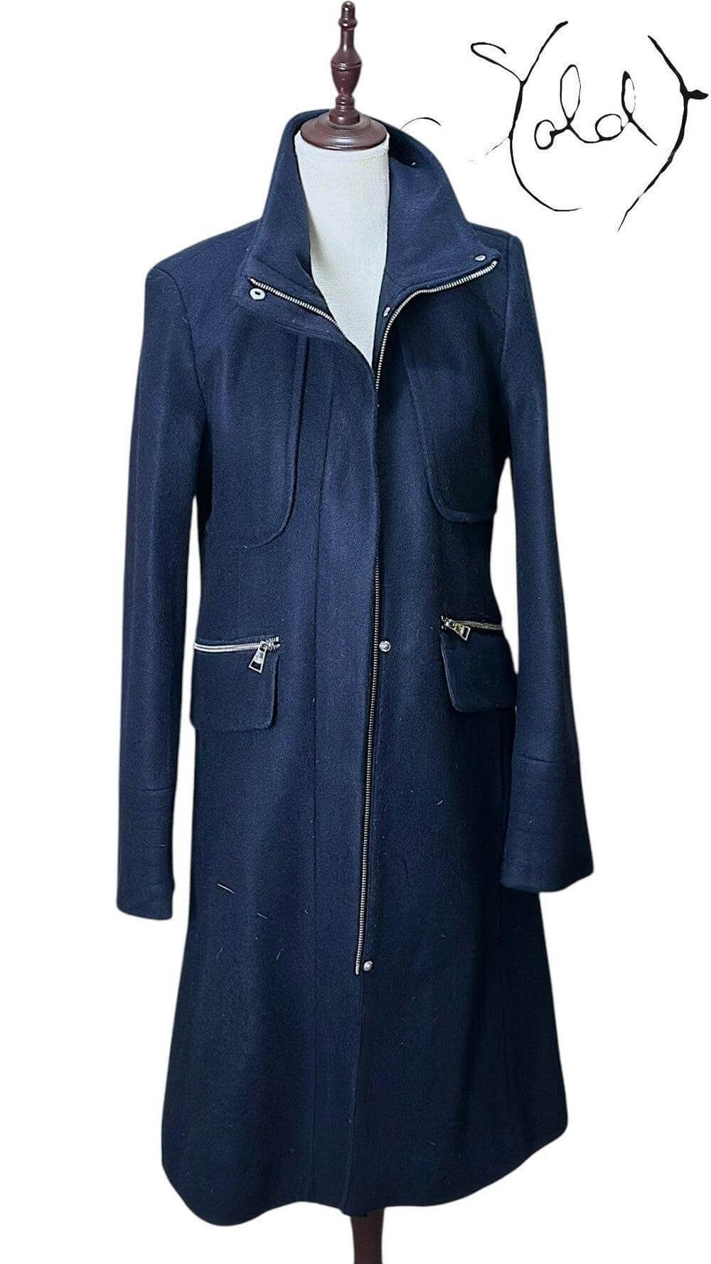 Rare Karl Lagerfeld Paris Wool Coat – Silent Luxury, Interior view | Sold Attire