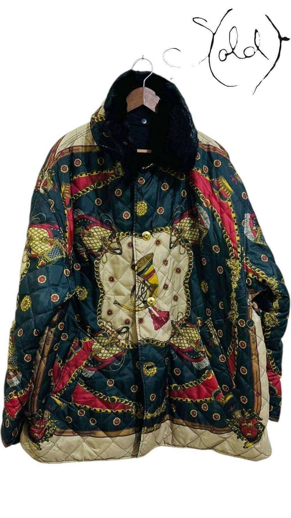 Reversible Baroque Vintage Jacket – Double the Style, Hardware detail | Sold Attire