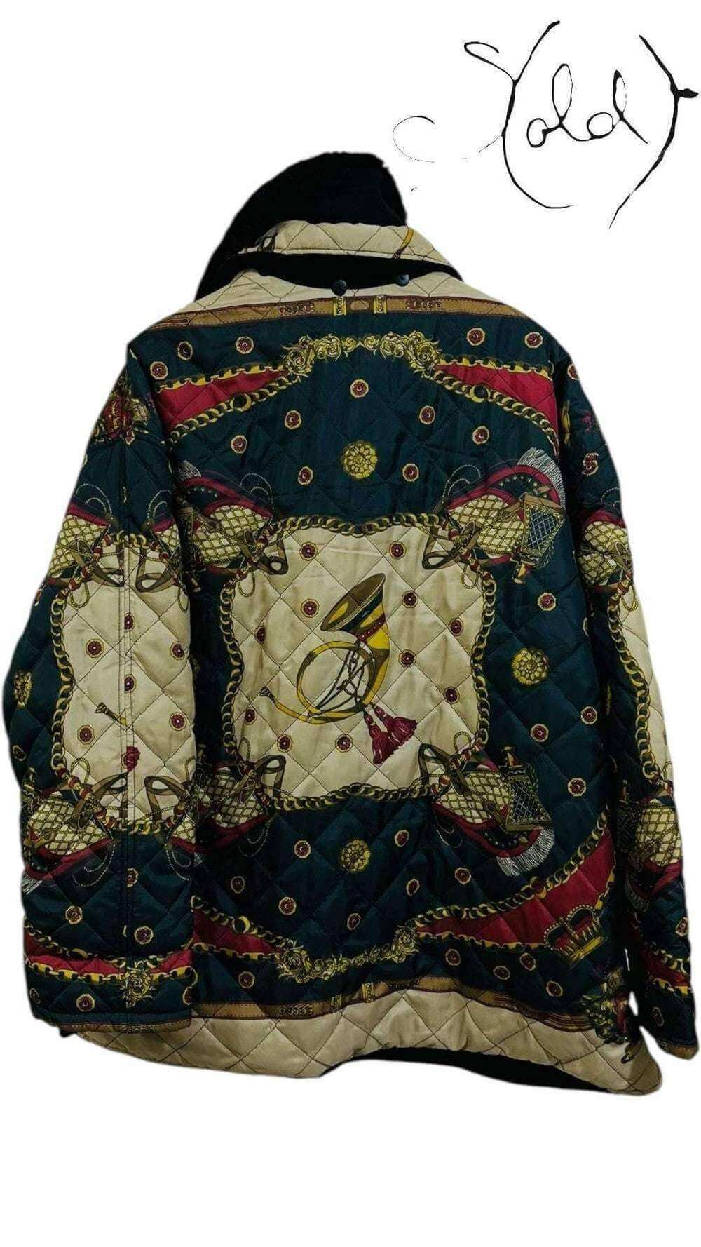 Reversible Baroque Vintage Jacket – Double the Style, Back view | Sold Attire