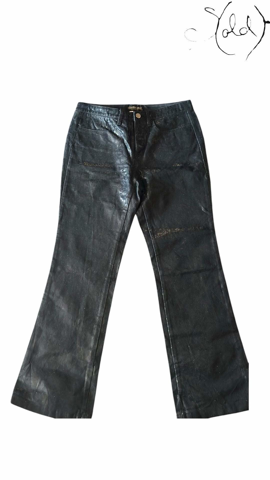 Roberto Cavalli Python Trousers – Night Luxe | Sold Attire