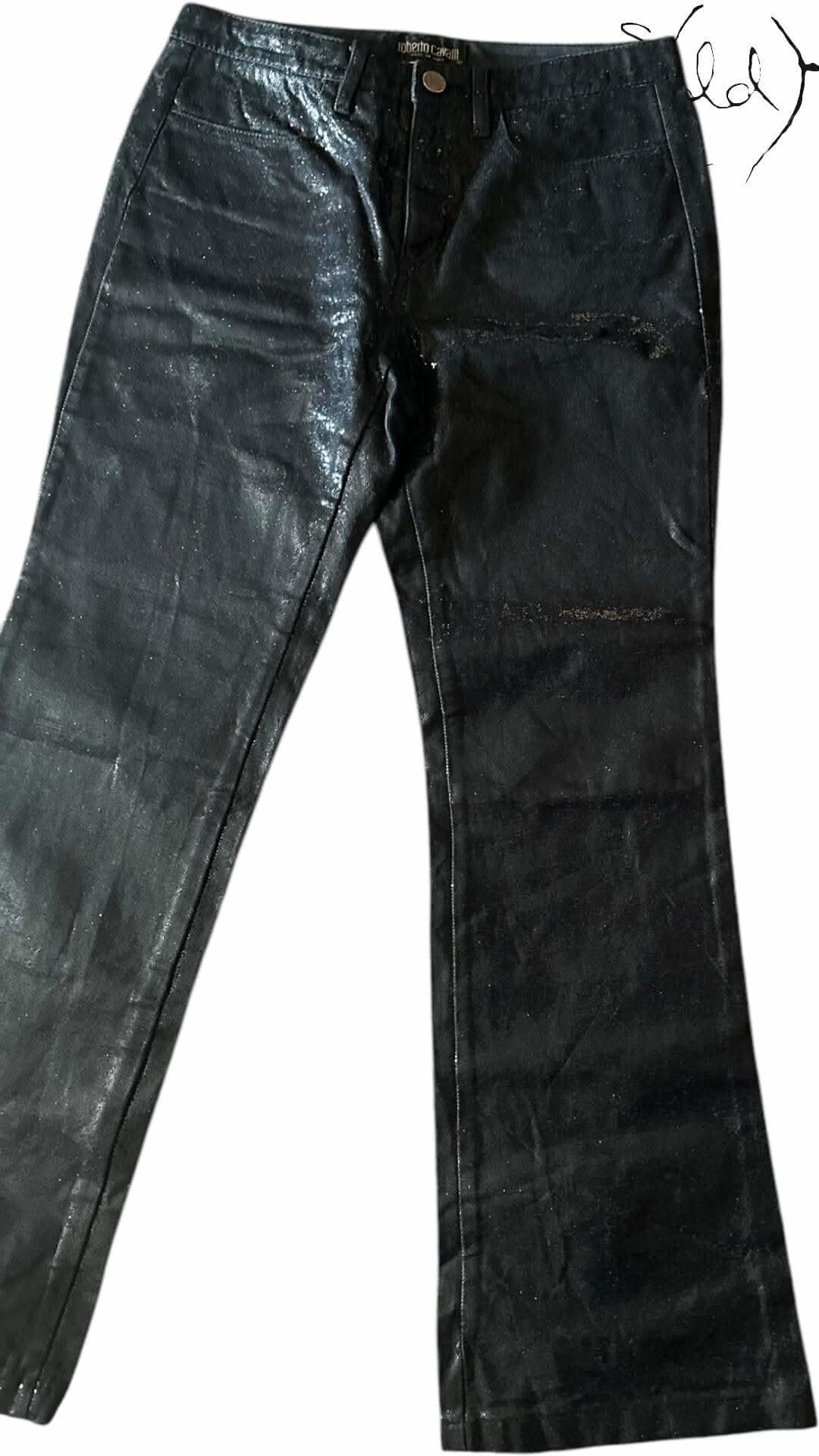 Roberto Cavalli Python Trousers – Night Luxe | Sold Attire