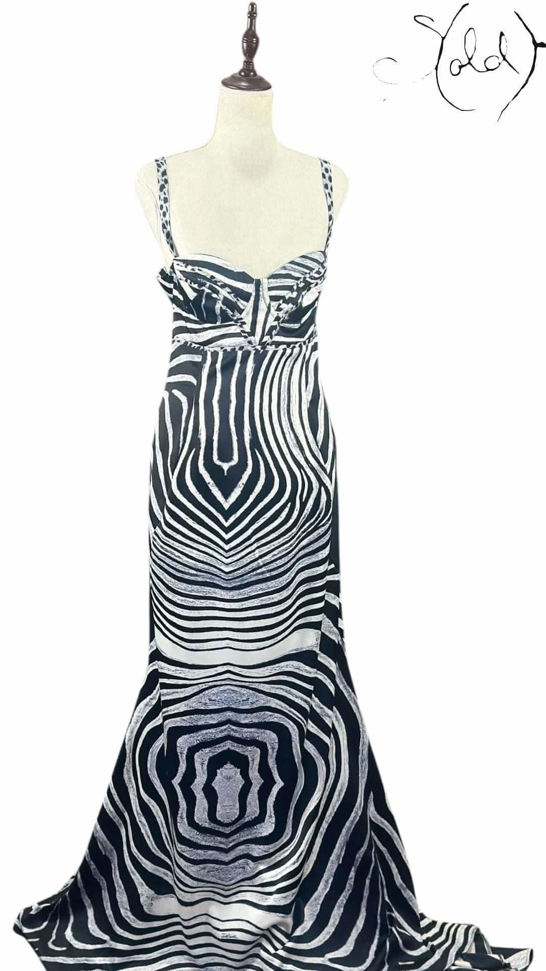 Roberto Cavalli Silk Gown – Runway Wild | Sold Attire