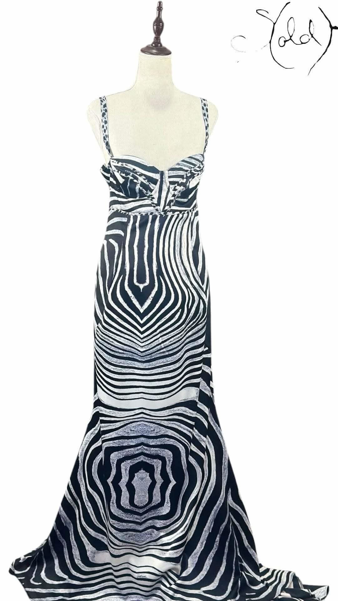 Roberto Cavalli Silk Gown – Runway Wild | Sold Attire