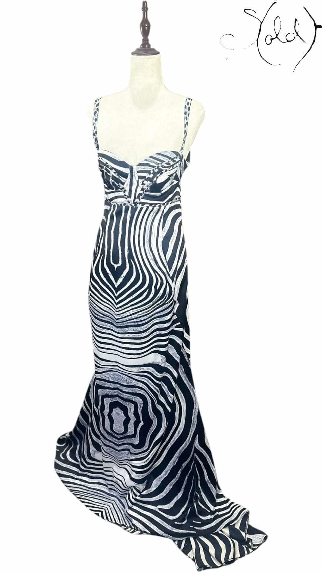 Roberto Cavalli Silk Gown – Runway Wild | Sold Attire