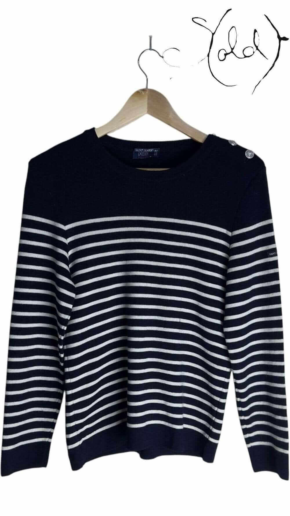 Saint James Atelier Wool Sweater – French Nautical Chic, Authenticated Pre-Owned | Sold Attire