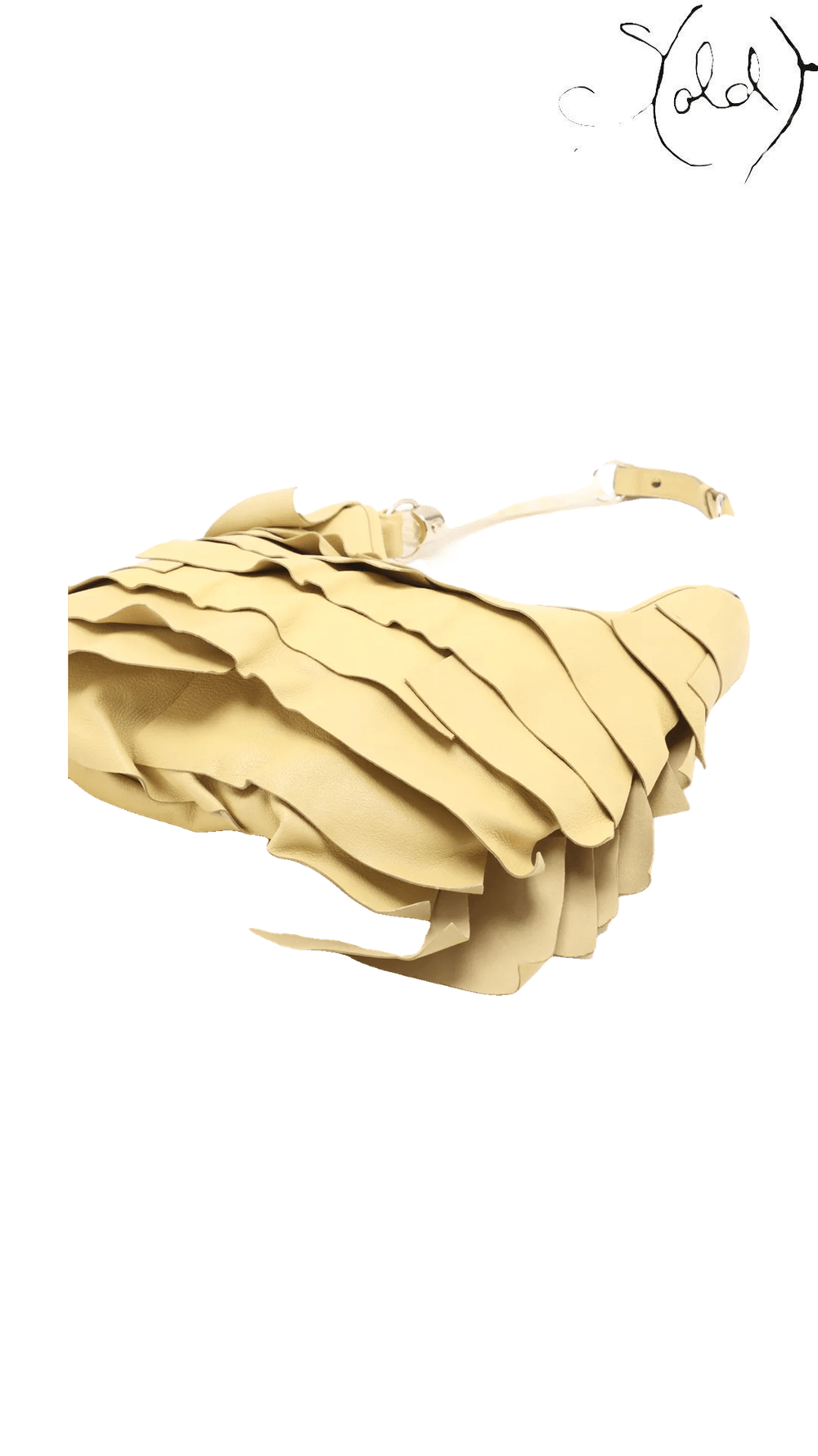 Saint Laurent Mombasa St Tropez Yellow Horn Bag view 3
