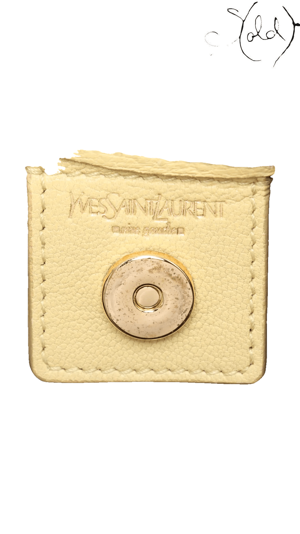 Saint Laurent Mombasa St Tropez Yellow Horn Bag view 7