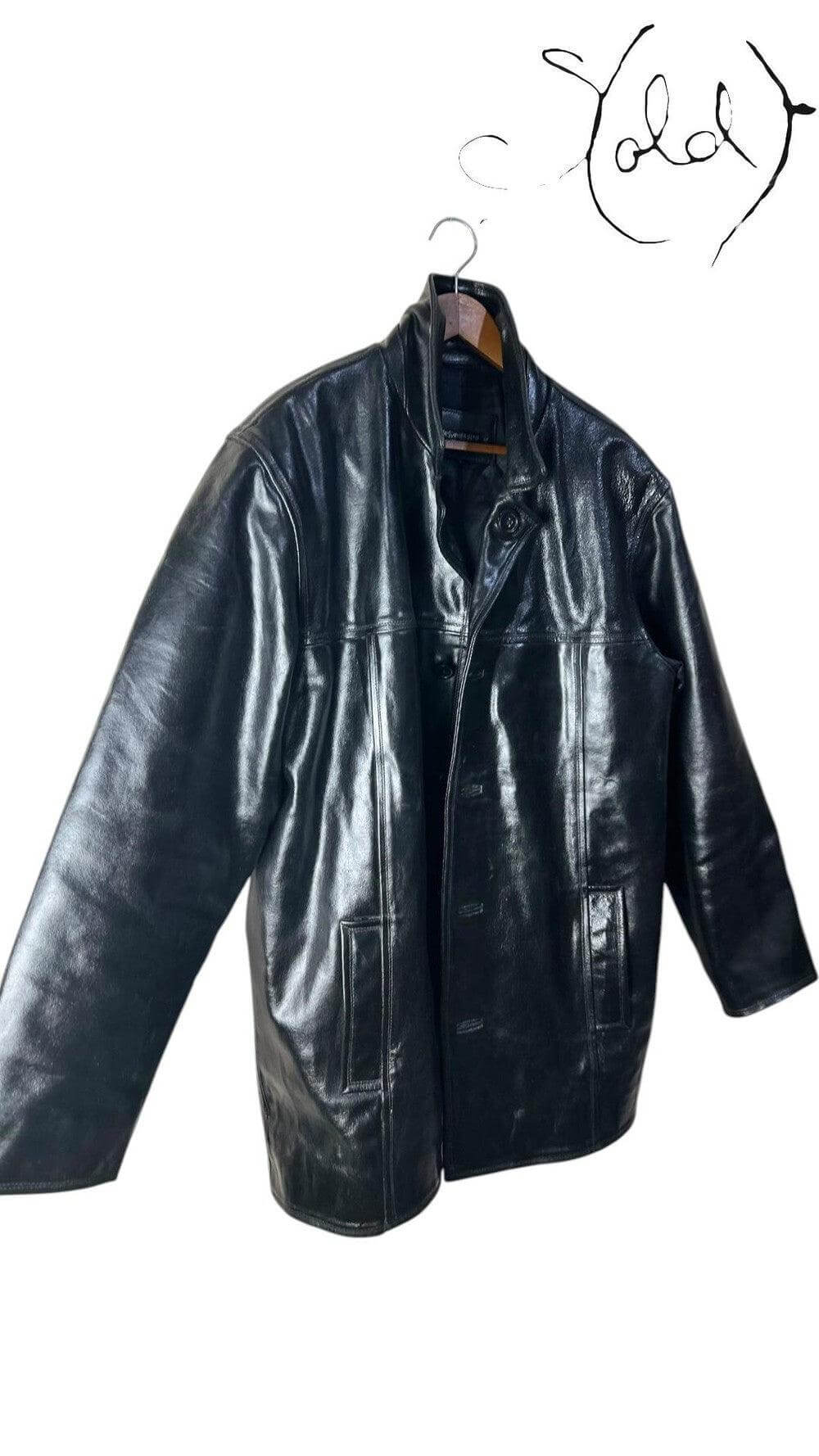 Saint Laurent by Hedi Slimane Leather Jacket, Interior view | Sold Attire