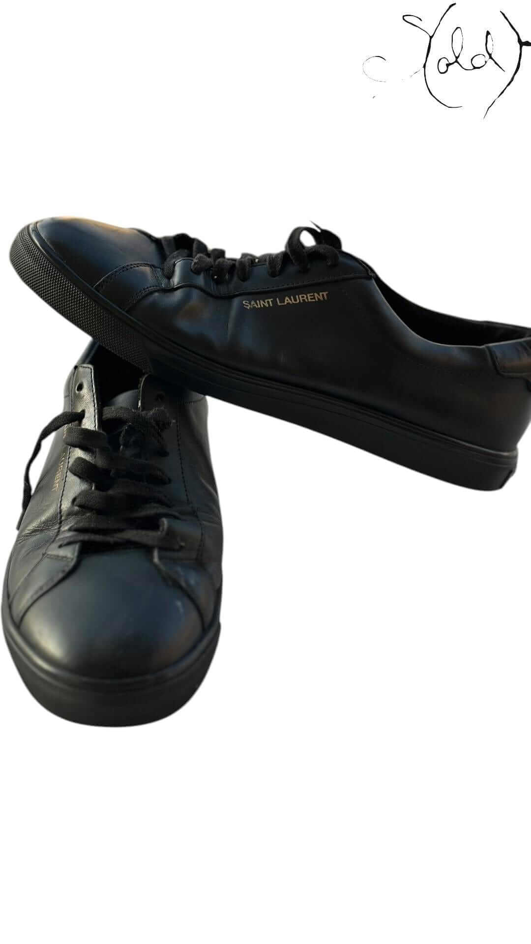 Saint Laurent Court Classic Sneakers, Interior view | Sold Attire