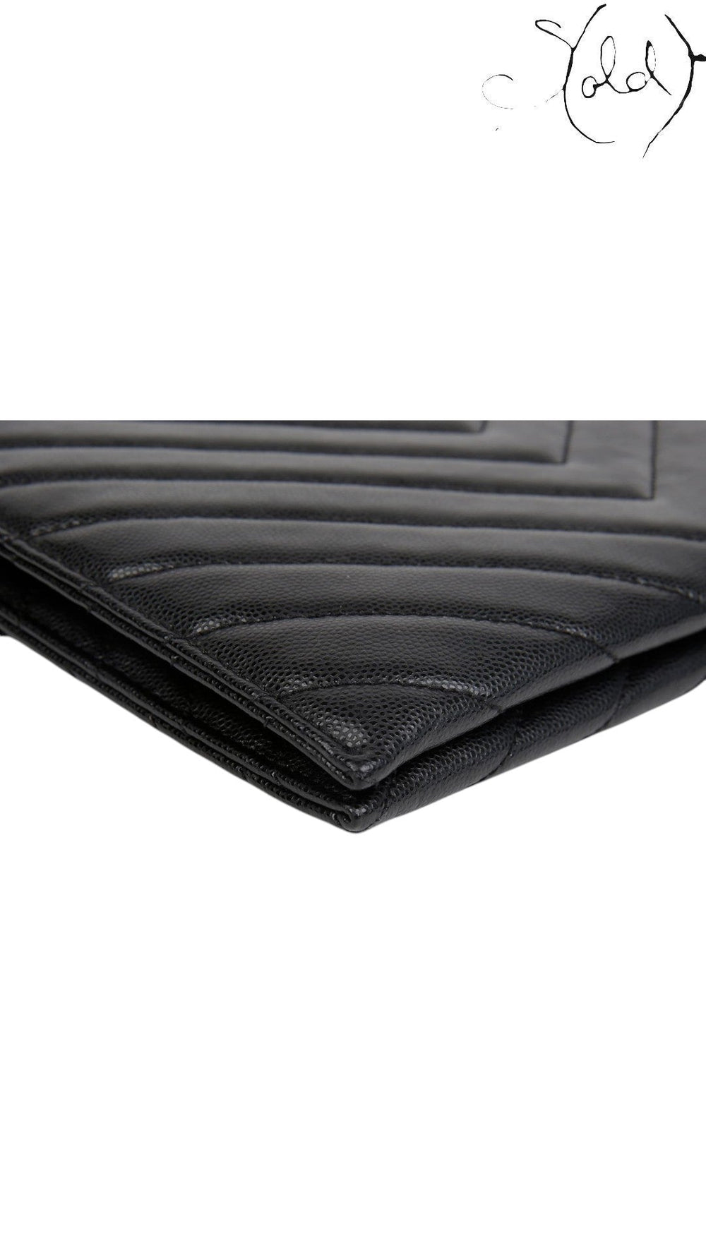 Saint Laurent Tribeca Chain Shoulder Bag Black Leather 2018, Hardware detail | Sold Attire