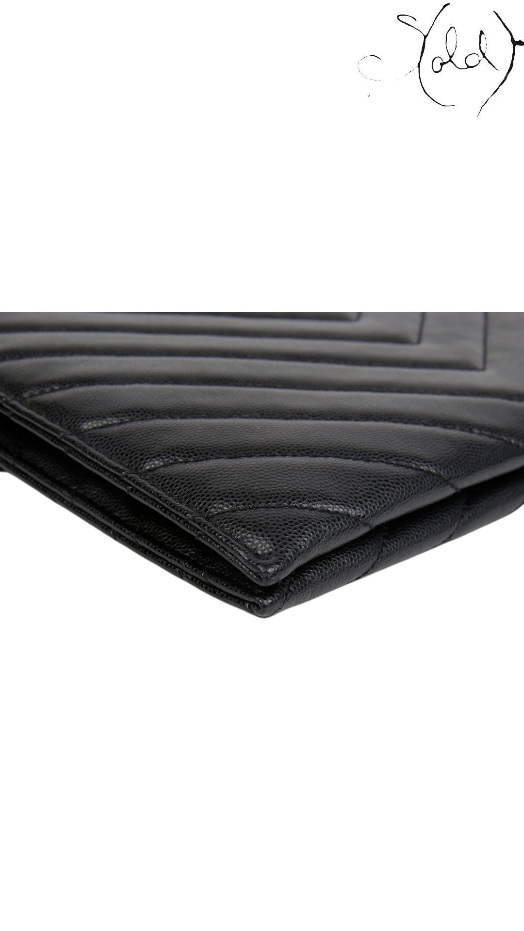 Saint Laurent Tribeca Chain Shoulder Bag Black Leather 2018, Hardware detail | Sold Attire