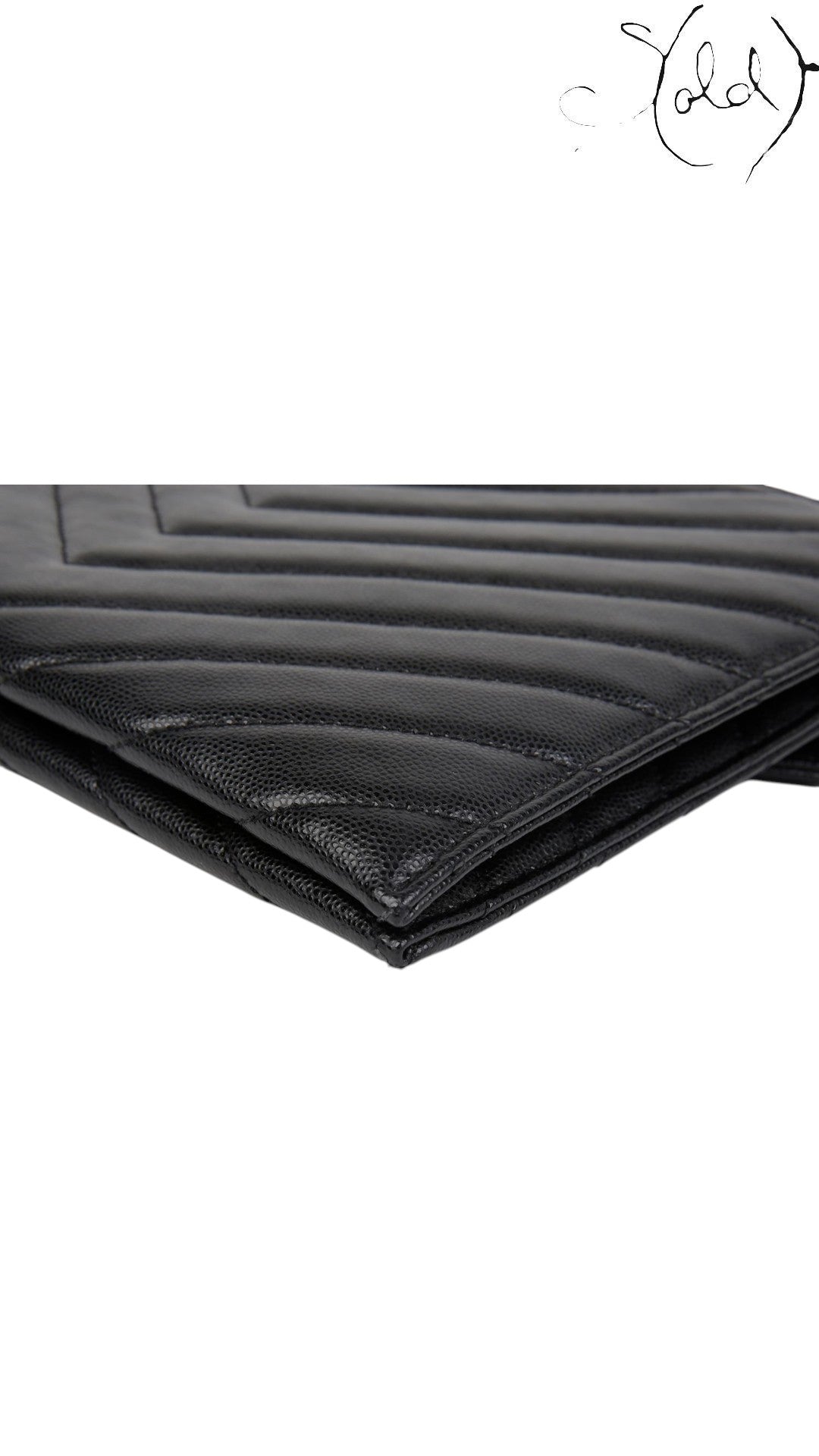 Saint Laurent Tribeca Chain Shoulder Bag Black Leather 2018, Base view | Sold Attire