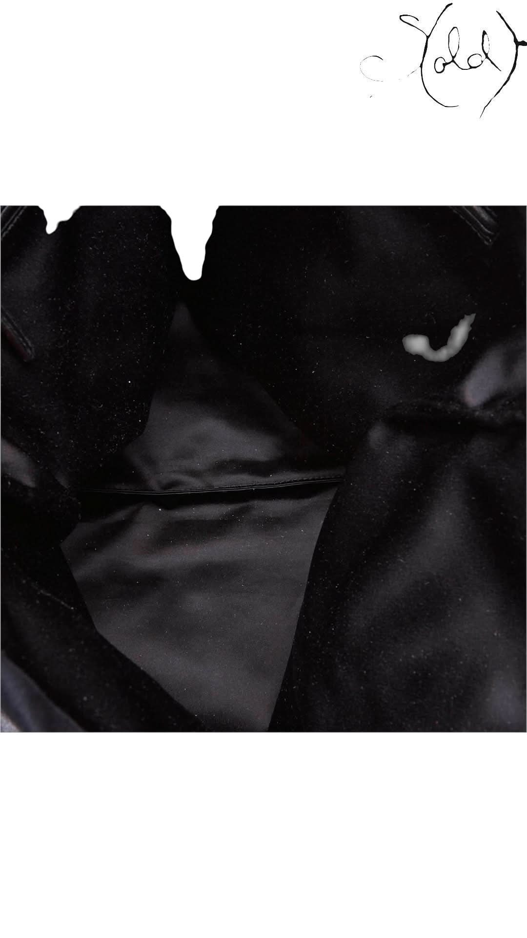 Saint Laurent Tote Bag Saint Laurent Rive Gauche Kahala Black Canvas Tote | Sold Attire