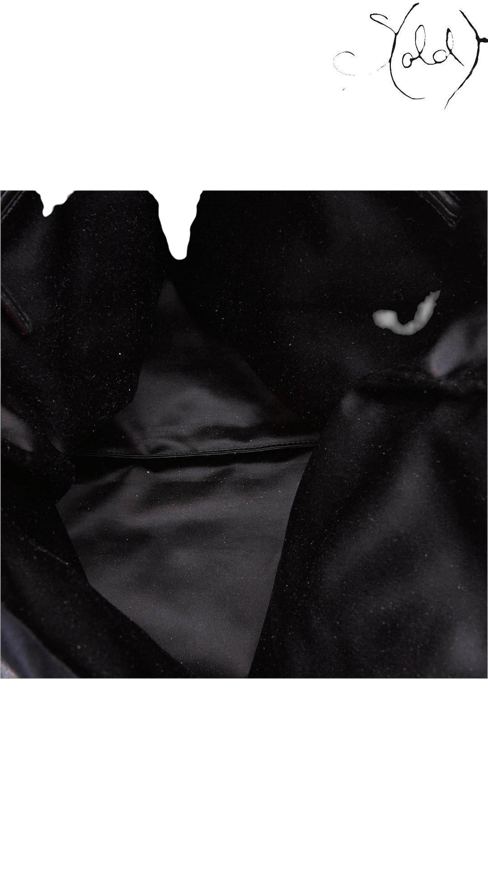Saint Laurent Rive Gauche Kahala Black Canvas Tote, Base view | Sold Attire