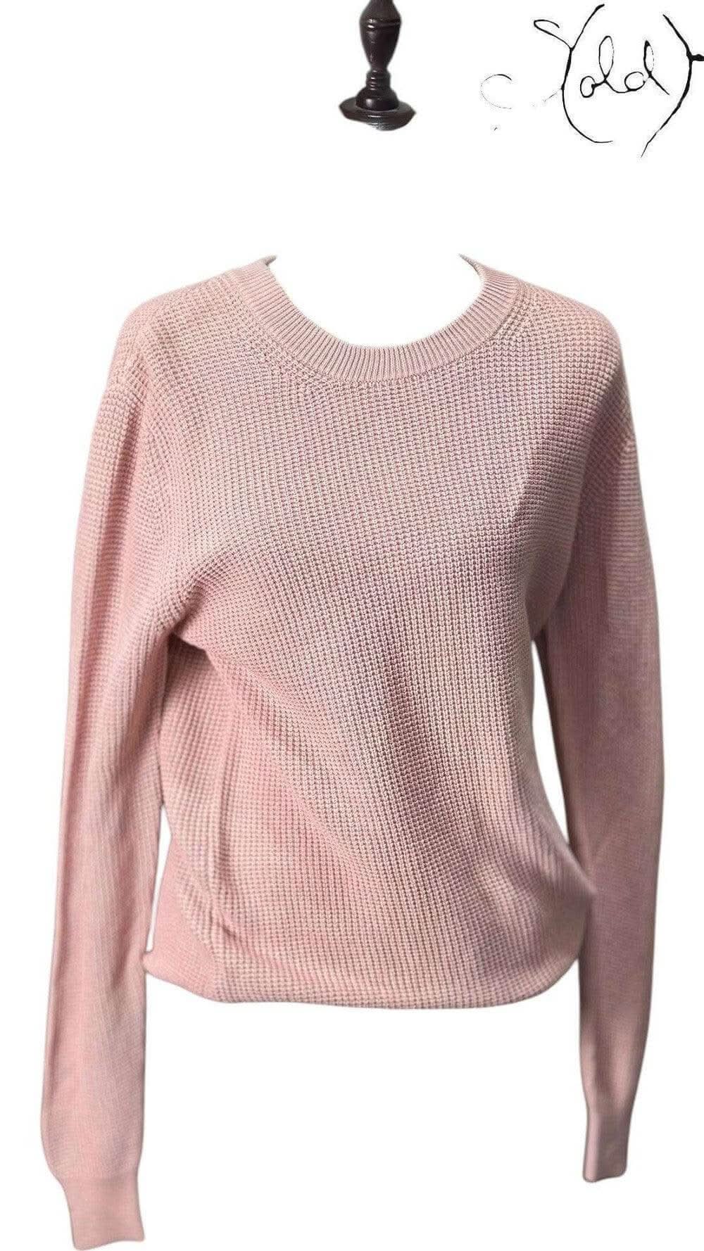 Sandro Waffle-Knit Sweater – Preppy Minimalist Essential | Sold Attire