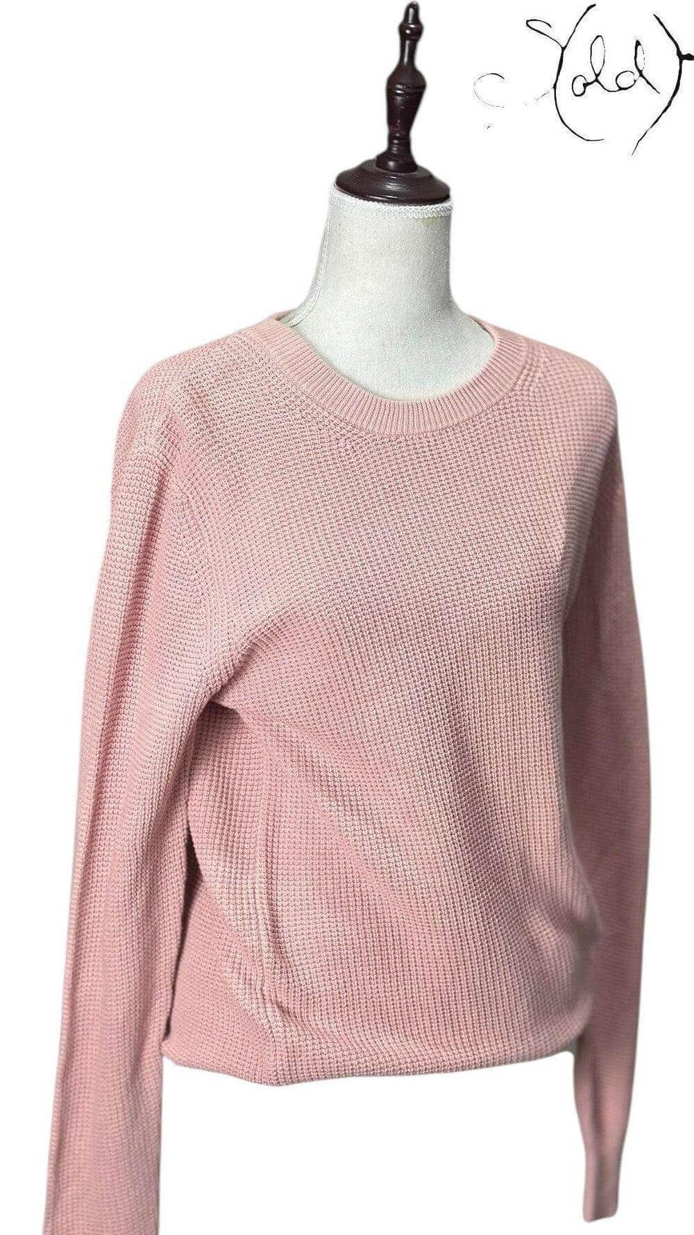 Sandro Waffle-Knit Sweater – Preppy Minimalist Essential, Hardware detail | Sold Attire