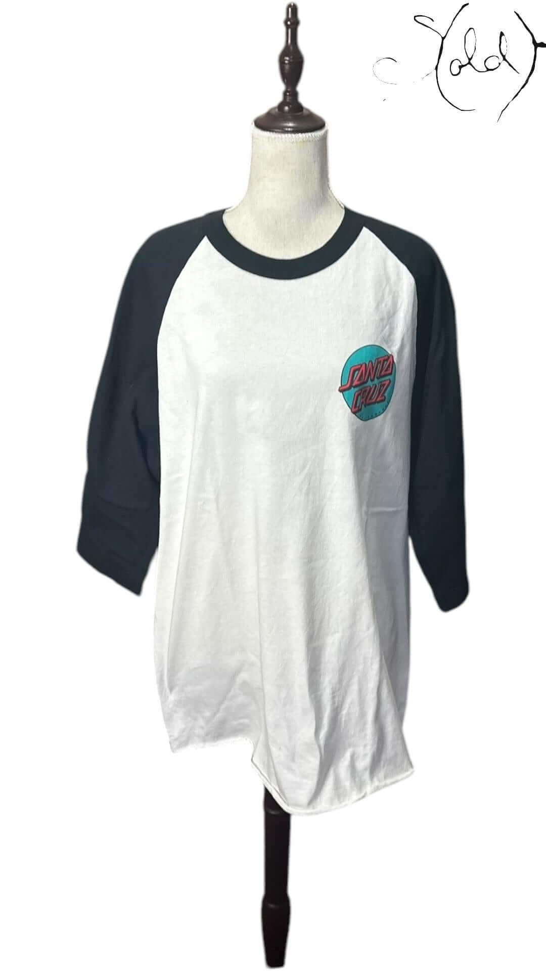 Santa Cruz Baseball Tee Medium/Large – Sold Attire, Authenticated Pre-Owned | Sold Attire