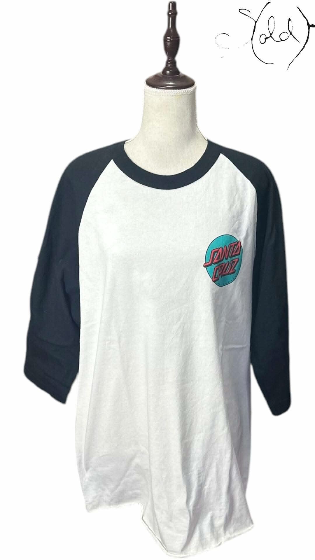 Santa Cruz Baseball Tee Medium/Large – Sold Attire - Sold Attire