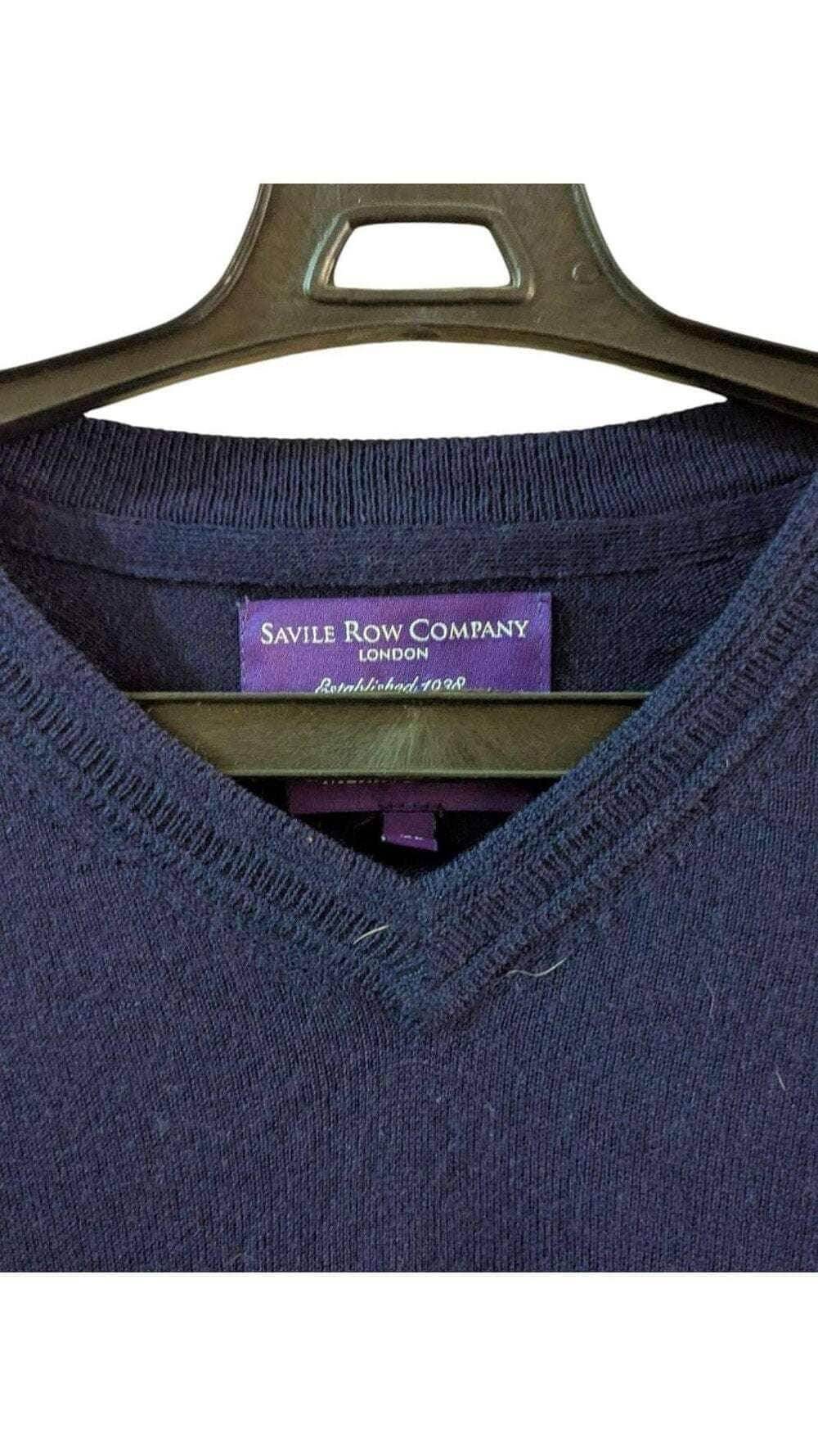 Savile Row Navy Sweater – Old Money Elegance, Interior view | Sold Attire