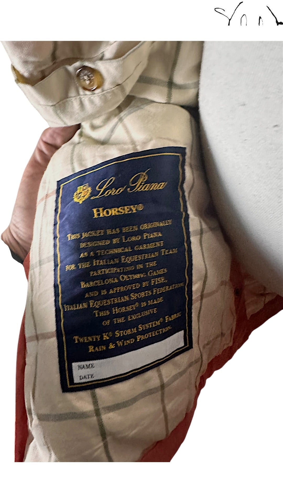 Sold Attire Loro Piana Horsey Storm System Jacket Salmon Pink