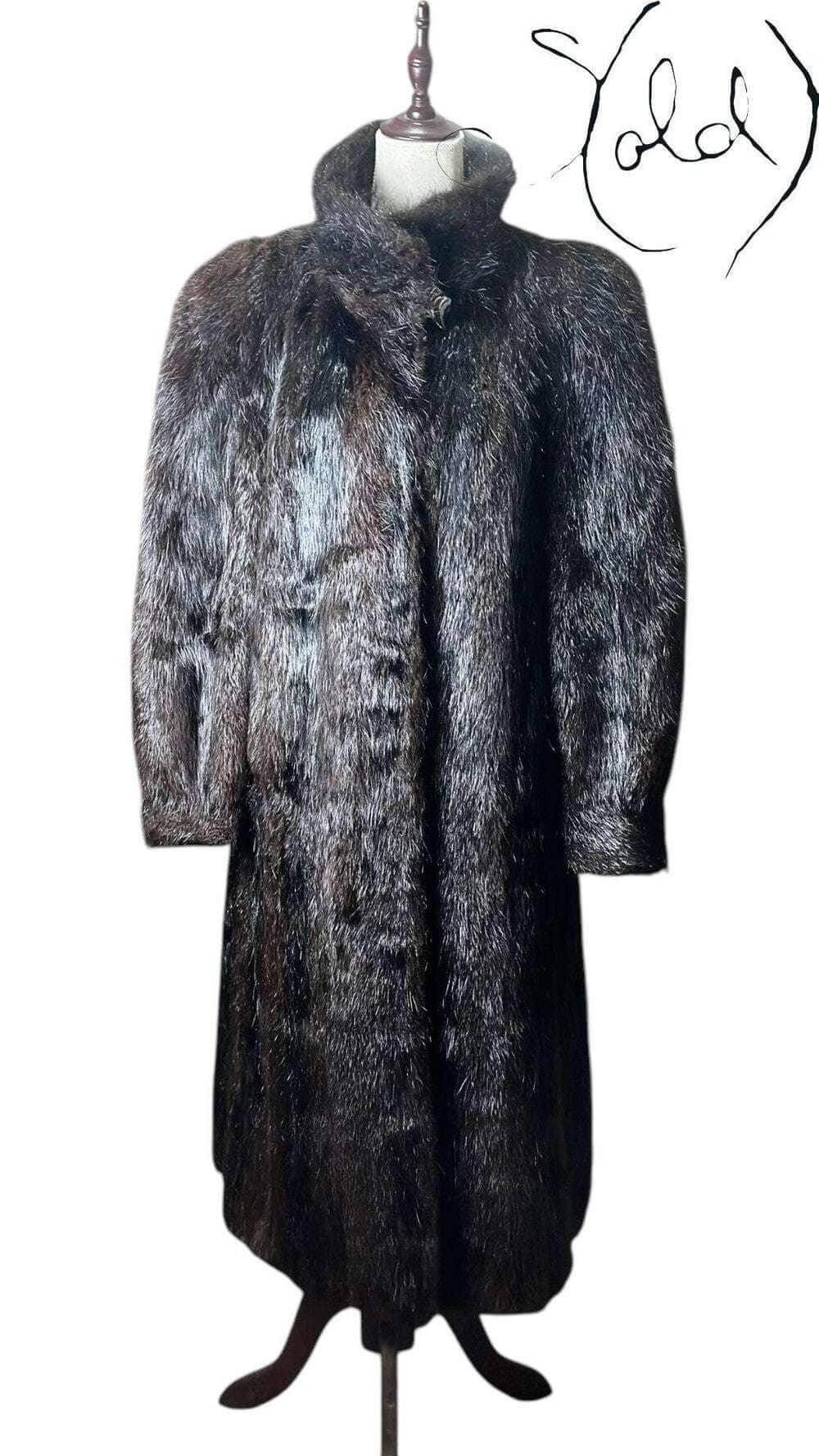 Spanish Long Hair Mink Coat – The Pinnacle of Luxury, Back view | Sold Attire