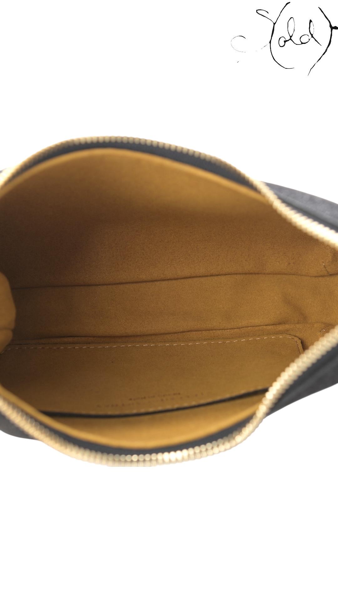 Stella McCartney Shaggy Deer Mini Chain Shoulder Bag Black, Side view | Sold Attire
