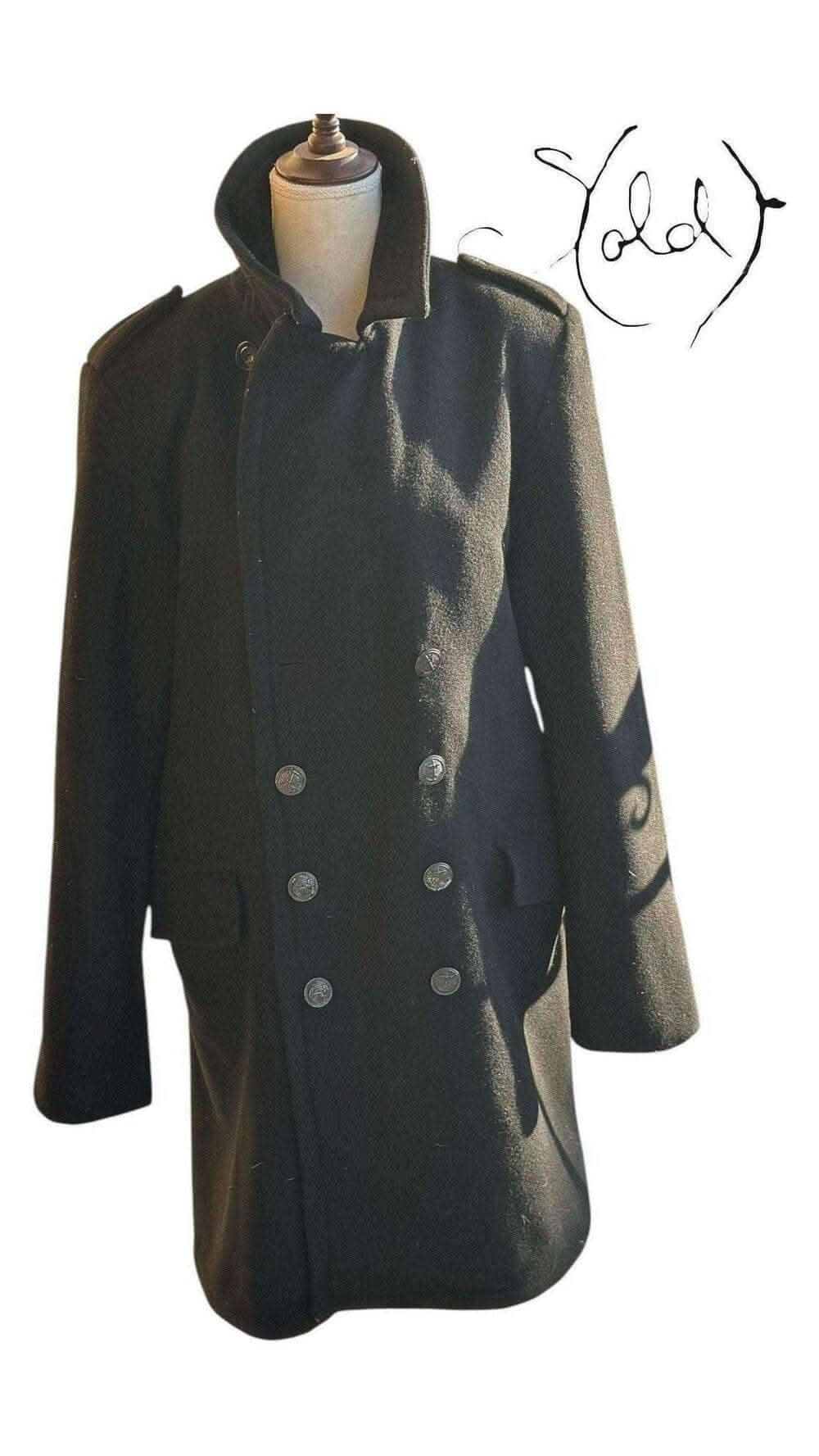 Supply Garments Black Coat - Sophisticated Outerwear