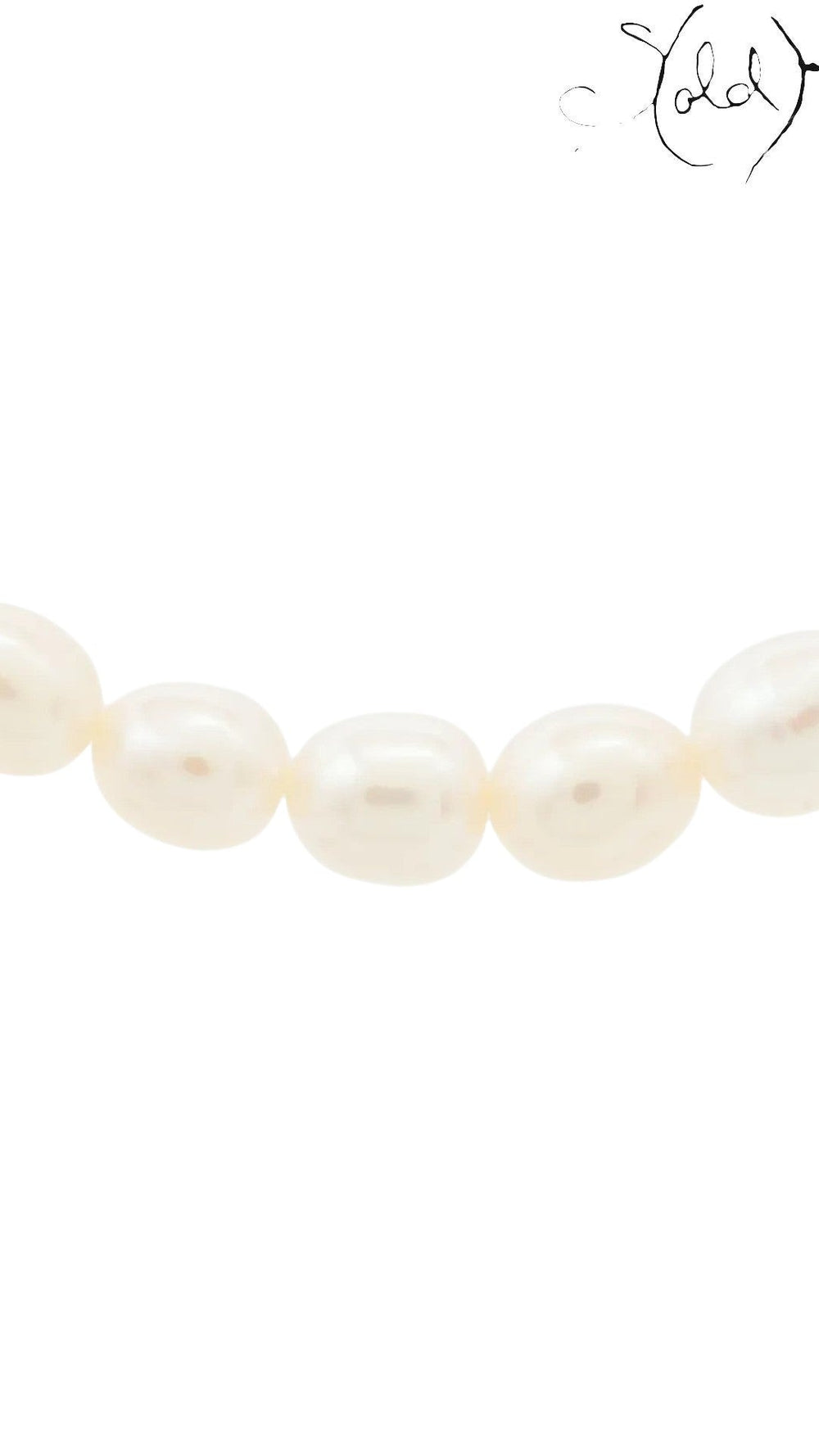 Sold Attire pre-owned TASAKI cream pearl necklace with a single strand design and silver clasp hardware