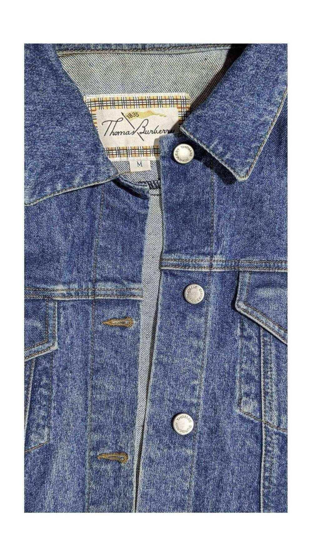 Thomas Burberry Denim Jacket - Vintage Light Wash, Back view | Sold Attire