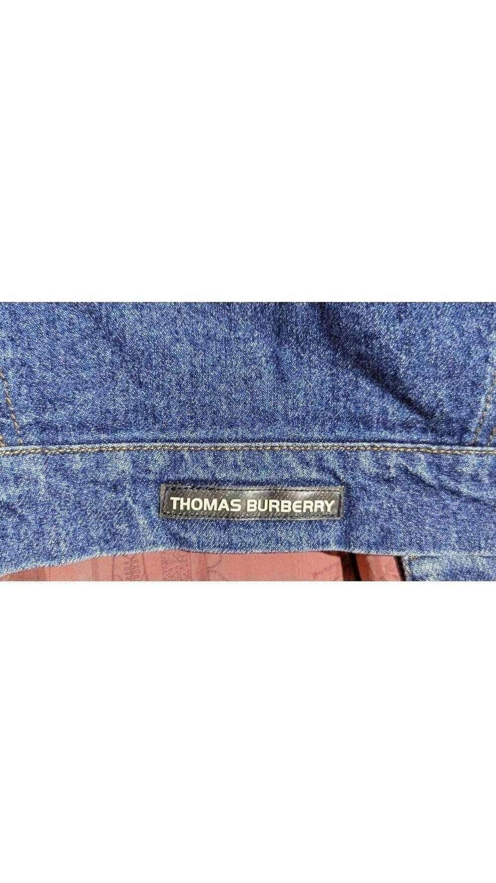 Thomas Burberry Denim Jacket - Vintage Light Wash, Interior view | Sold Attire