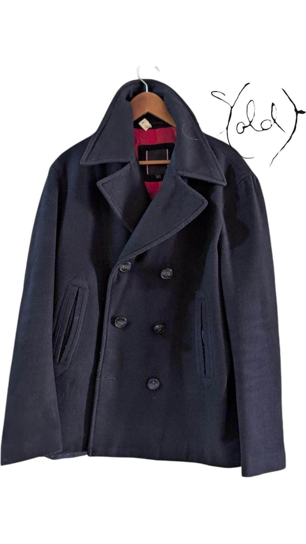 Tommy Hilfiger Wool Peacoat – Timeless Classic, Back view | Sold Attire