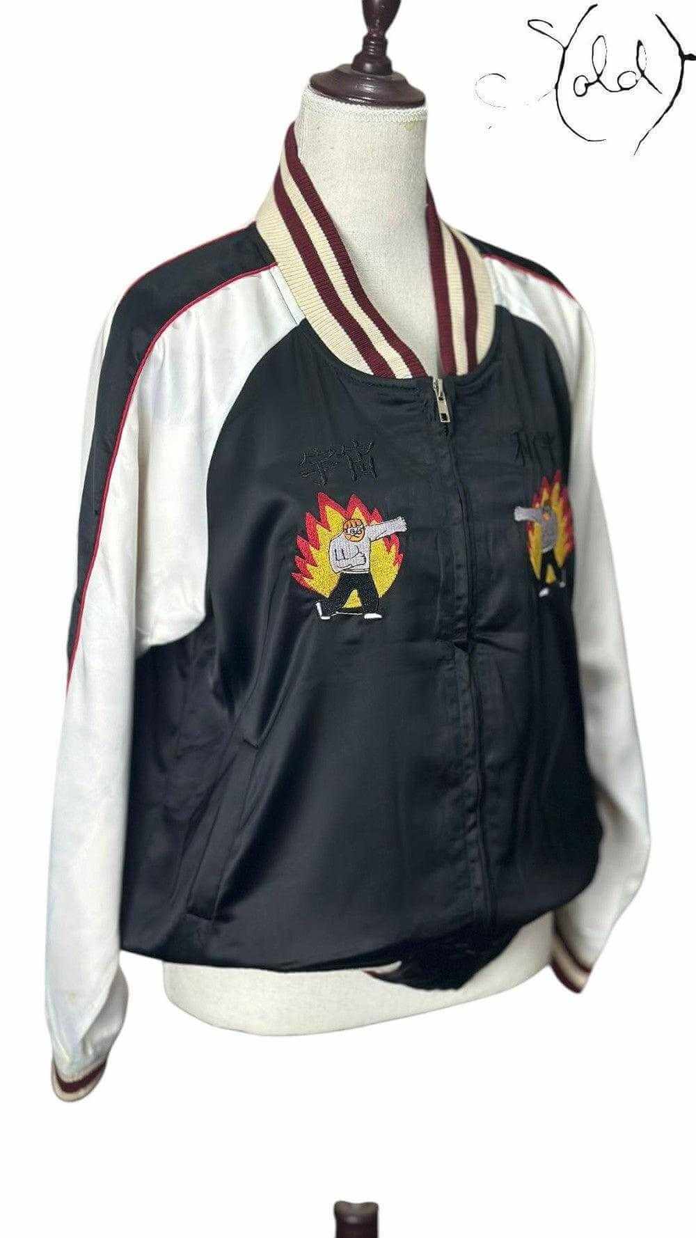 Tyakasha Embroidered Varsity Jacket – Streetwear Heat, Interior view | Sold Attire