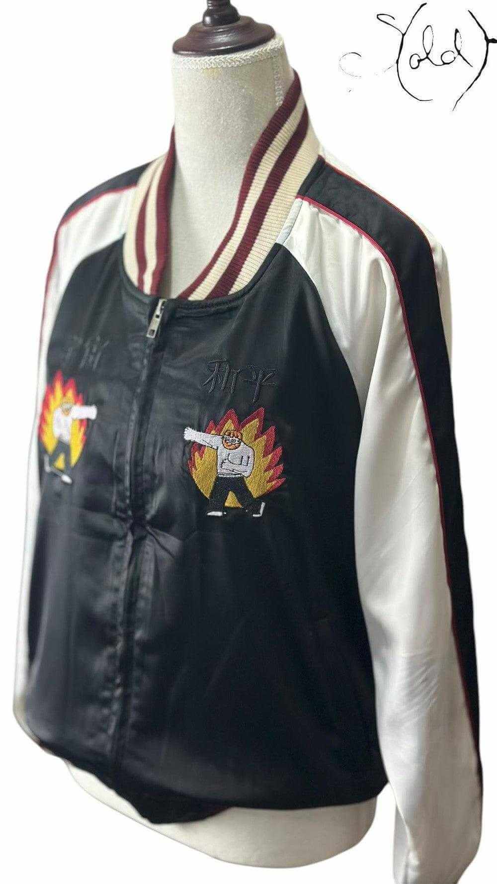 Tyakasha Embroidered Varsity Jacket – Streetwear Heat, Detail view | Sold Attire