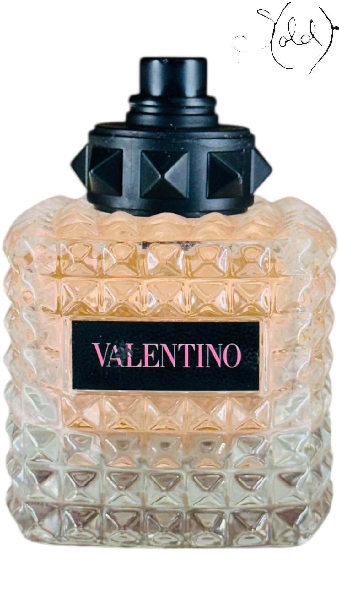 Valentino Donna – Blush Glass Flacon, Back view | Sold Attire